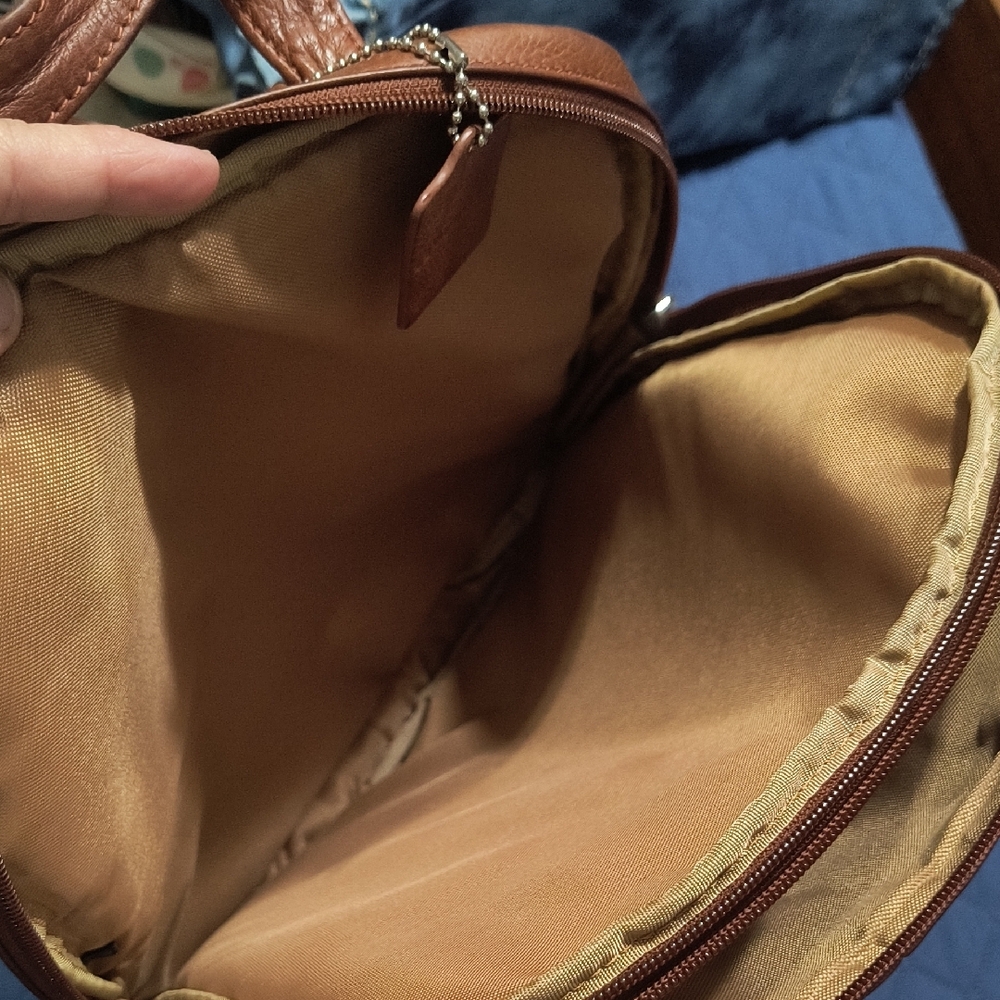 Brown Leather Backpack - image 3